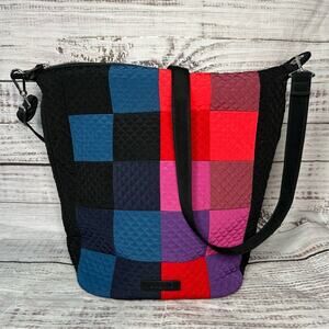 Vera Bradley Carson Hobo Crossbody Quilted Colorblock Winter Patchwork